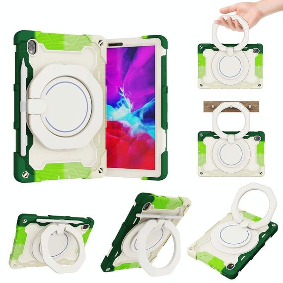 Per Lenovo Tab K10 / M10 Plus Armor Contrast Color Silicone + PC Tablet Case (Verde colorato)