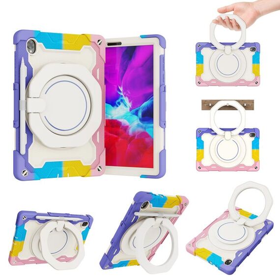 Per Lenovo Tab K10 / M10 Plus Armor Contrast Color Silicone + PC Tablet Case (colorato rosa)