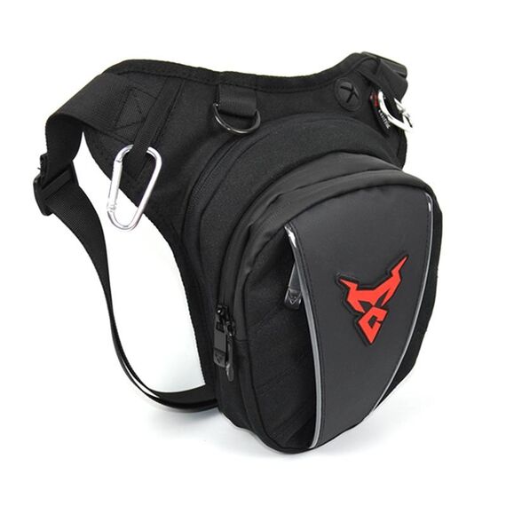 MotoCentric 11-MC-0105 Borsa a gamba da equitazione moto (rosso)
