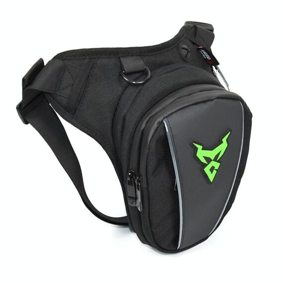 MotoCentric 11-MC-0105 Borsa da gamba da equitazione per moto Borsa in vita (verde)