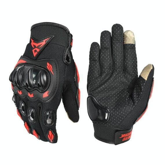 MotoCentric 13-MC-010 Guanti traspiranti motocicli touch screen, Specifica: XL (rosso)