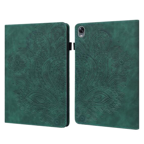 Per OPPO Pad 11 pollici Peacock Paecock Pattern TPU + Custodia in pelle in pelle PU (verde)