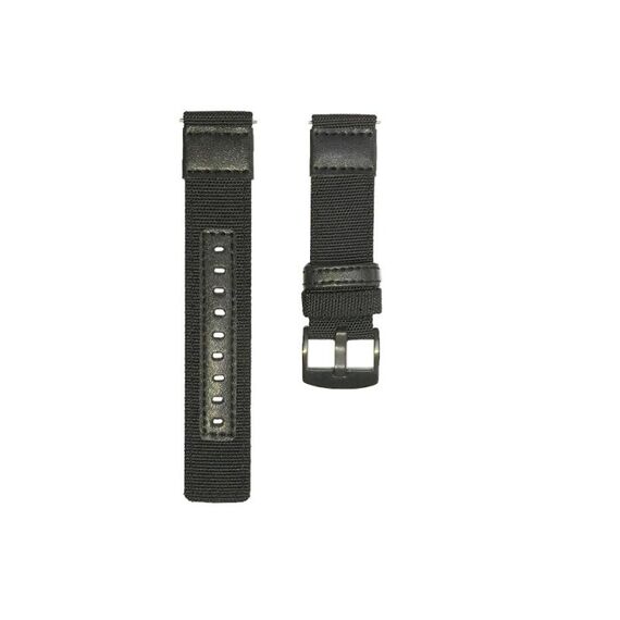 Per Garmin Move Luxe 20mm Tela Canda resistente all'usura (Black)