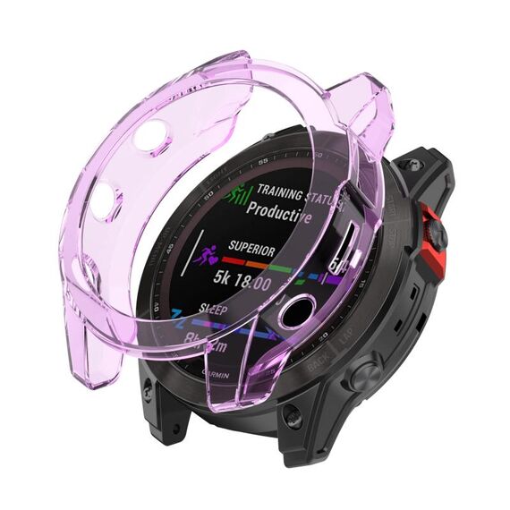 Per Garmin Fenix 7x custodia protettiva in TPU antiurto (viola)