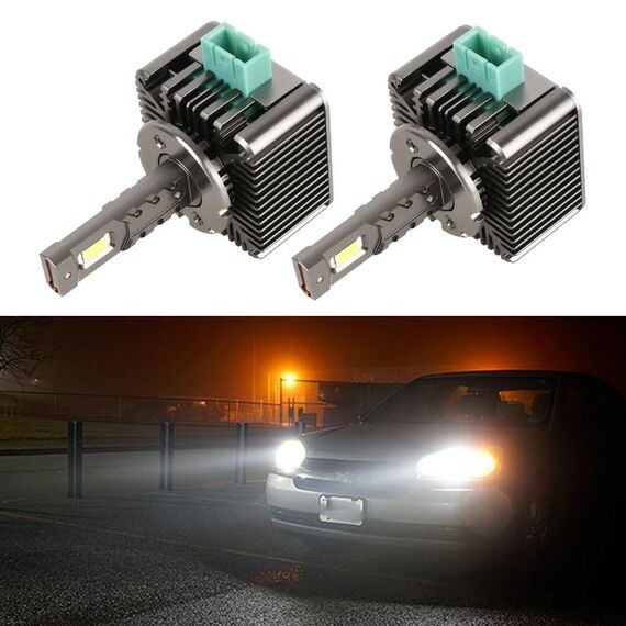 1 paio Serie D3 Auto HID Ballast a LED faro DC12V 35W 6000K 7000LM, 7040 Lampada perlina