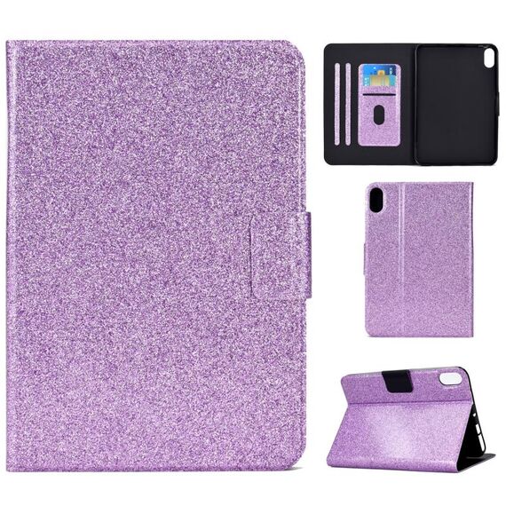 Per Lenovo Legion Y700 Vernice Scintillio in polvere Smart Leather Case Tablet (Purple)