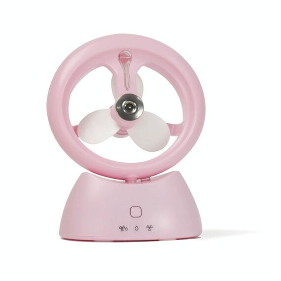 Mini USB Ricaricabile Ventilatore per dormitorio per studenti Desktop Desktop Ventilatore muto (rosa smerigliato)