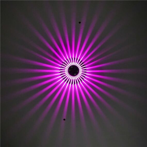 LED alluminio Aisle Light Sunflower Tempo libero e intrattenimento Posto Decorativo Lampada decorativa, Alimentazione: Installazione visibile 1W (viola)