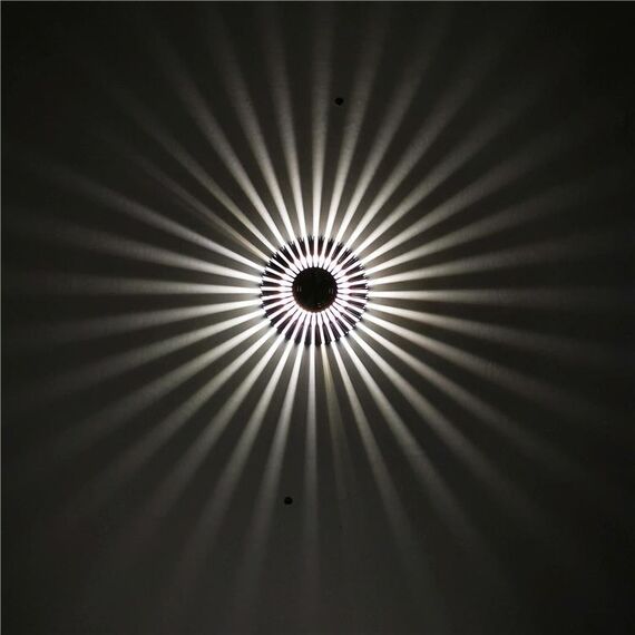 LED alluminio Aisle Light Sunflower Tempo libero e intrattenimento Place Luce decorativa, Fonte di alimentazione: Installazione invisibile 3W (Bianco)