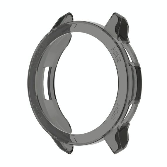 Per Xiaomi Watch S1 Active / Watch Color 2 TPU Half-Pack Case watch (nero trasparente)