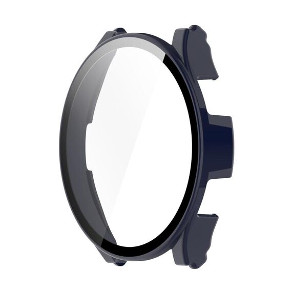 Per Samsung Galaxy Watch4 44mm PC + custodia in vetro temperato (nero)