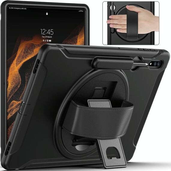 Per Samsung Galaxy Tab S8 Ultra antiurto TPU + PC Tablet Case (nero)