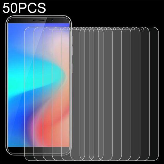 50 PCS 0.26mm Film in vetro temperato 9h 2.5D per Cubot J3 Pro