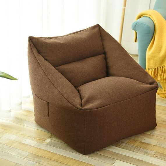 Mocassini Divano BagsKeletonless Cappotto, Rivestito, Specifiche: Sedia Copertura di stoffa (marrone)