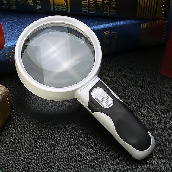 77350b Hand-detenuto a mano con luce LED Reading Repair 10 volte lente d'ingrandimento