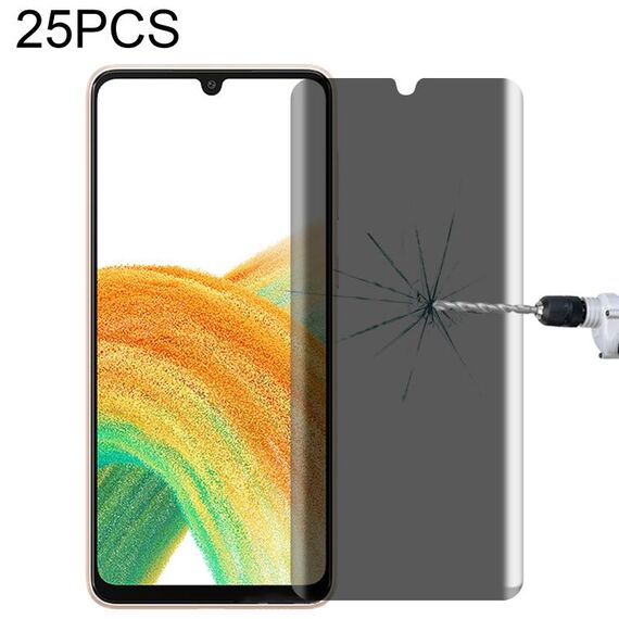 25 pezzi Copertura piena Film di vetro temperato antide-pazzo per Samsung Galaxy A33 5G