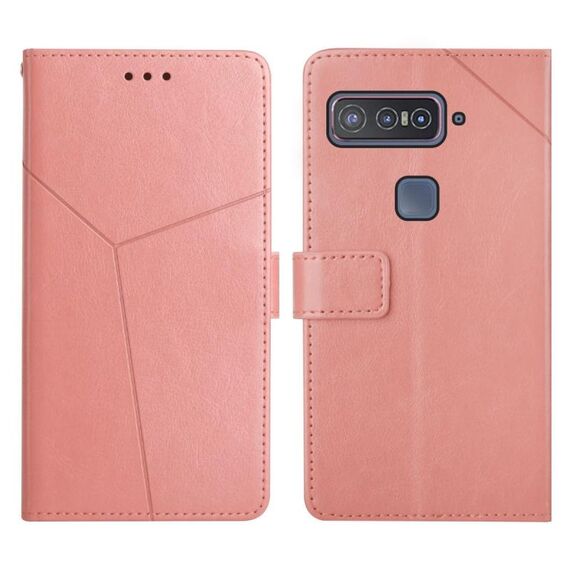 Per lo smartphone Asus per gli addetti ai lavori Snapdragon Y cucitura della custodia per telefoni a flip orizzontale (oro rosa)