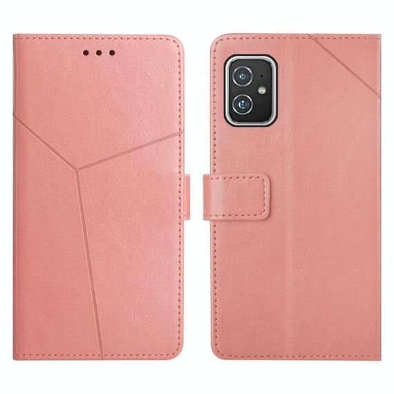 Per Asus Zenfone 8 Y cuciture orizzontale Flip Leather Telefono (rosa oro)