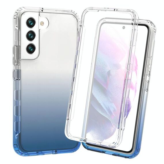 Per Samsung Galaxy S22+ 5G Custodia per telefono a gradiente chiaro resistente al corpo (blu)