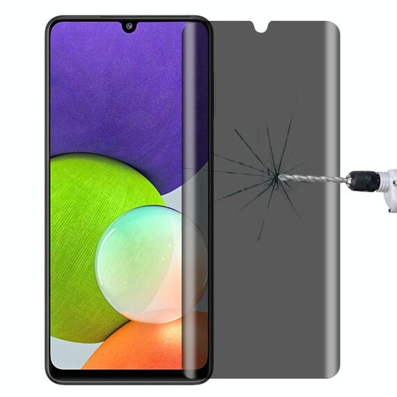 Film di vetro temperato antide-pazzo a copertura completa per Samsung Galaxy A22 4G