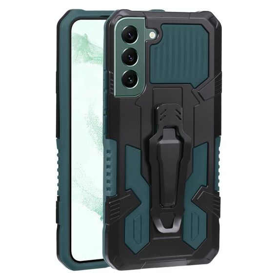 Per Samsung Galaxy S22 + 5G Armor Warrior Auroof PC + TPU Telefono (Army Green)