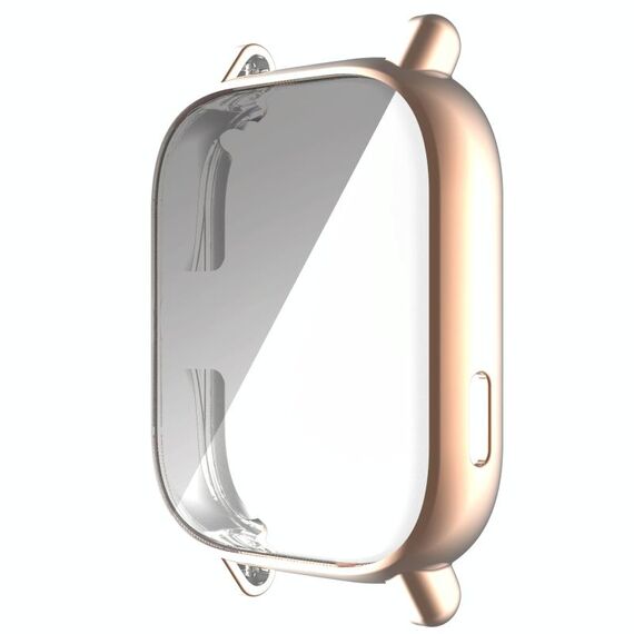 Per Amazfit GTS 2 Custodia per orologio galvanica in TPU a copertura totale (oro rosa)
