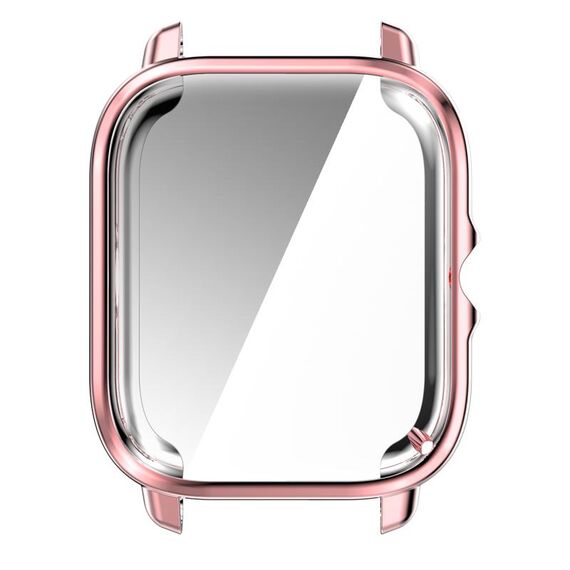 Per Amazfit GTS 3 Custodia per orologio galvanica in TPU a copertura totale (rosa)