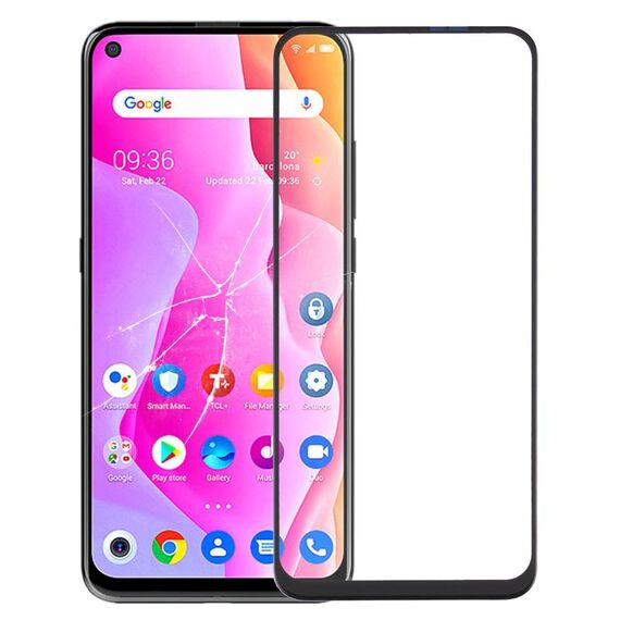 Lente in vetro esterno dello schermo anteriore per tcl plex/10l/10 5g/10 5g uw