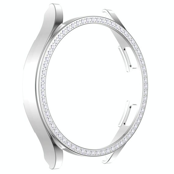 Per Samsung Galaxy Watch4 44mm a fila singola Diamond Watch Watch (Silver)