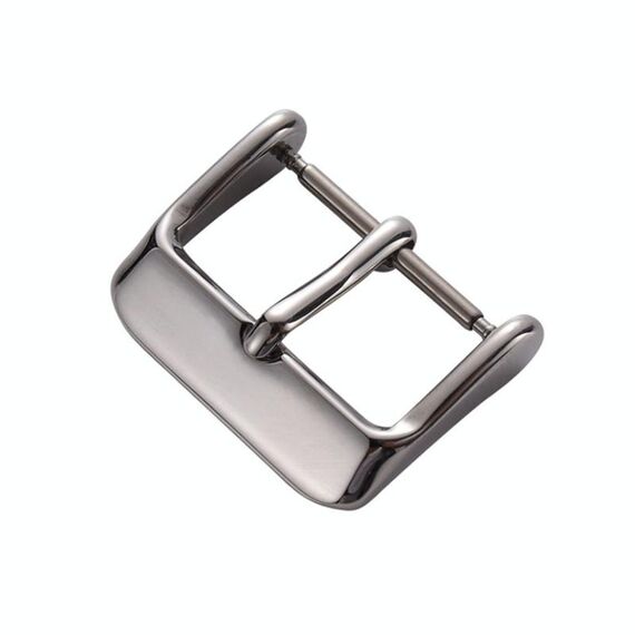 10 pezzi Accessori per orologi con fibbia in acciaio inossidabile a IP, colore: argento 18mm