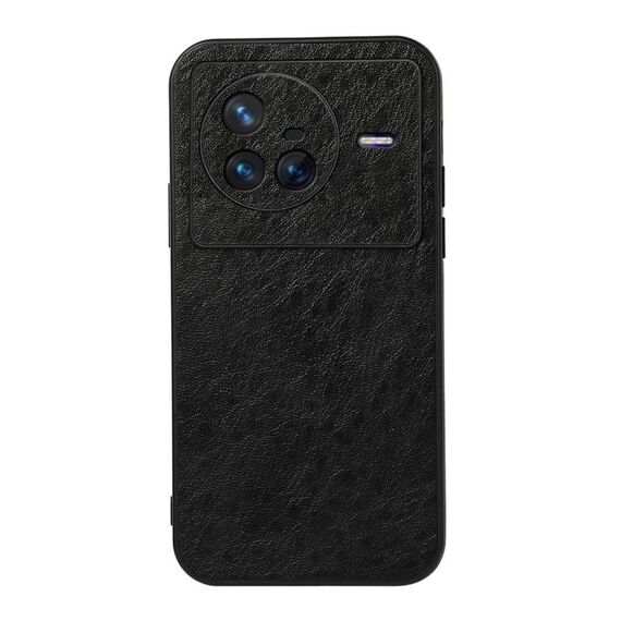 Per Vivo X80 Crazy Horse Texture PU PELLE PELLE PELLE (nero)