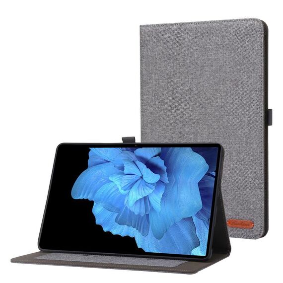 Per cuscinetto in vivo da 11 pollici a flip orizzontale TPU + tessuto in pelle PU Tablet (grigio)
