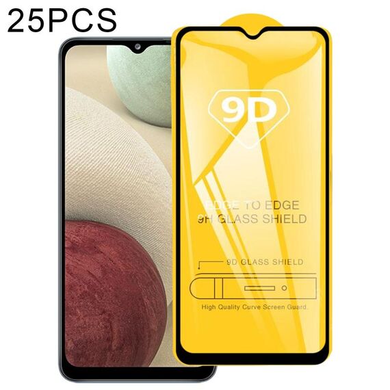 25 PCS 9D Full Glue Screen Pellicola in vetro temperato per Samsung Galaxy A12/A12 Nacho/M12/A13 5G/A23/A04s