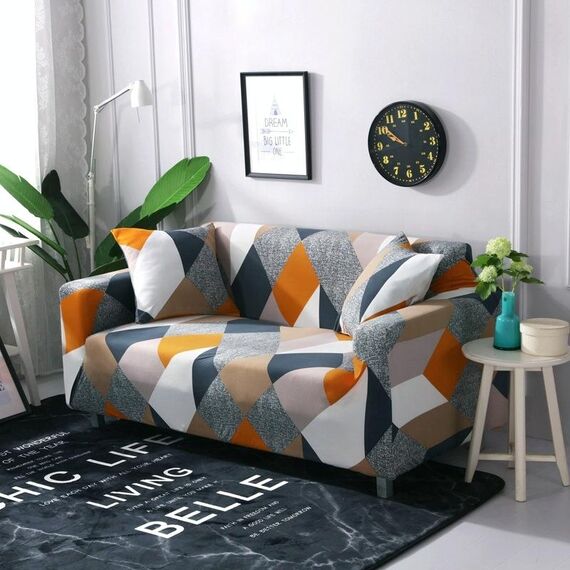 Tessuto alto elastico elastico di divano pigro inclusivo, dimensioni: 1 persona (cubo)