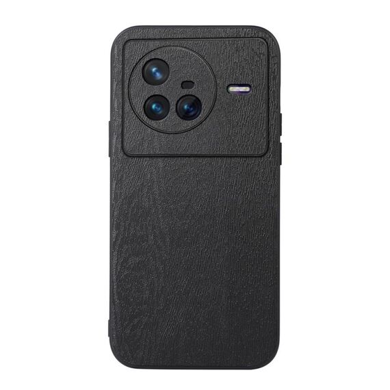 Per Vivo X80 Texture Wood Texture PE Telefono (nero)