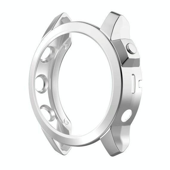 Per Garmin Fenix 7S Shock Aout TPU Watch Case (Silver)
