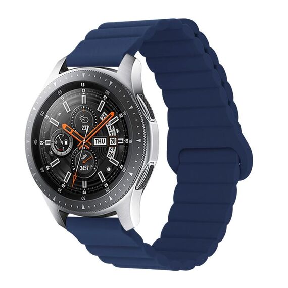 Per Xiaomi Haylou RT / RT2 / GST / GS / RS3 Cinturino in silicone magnetico con fibbia inversa universale (blu notte)