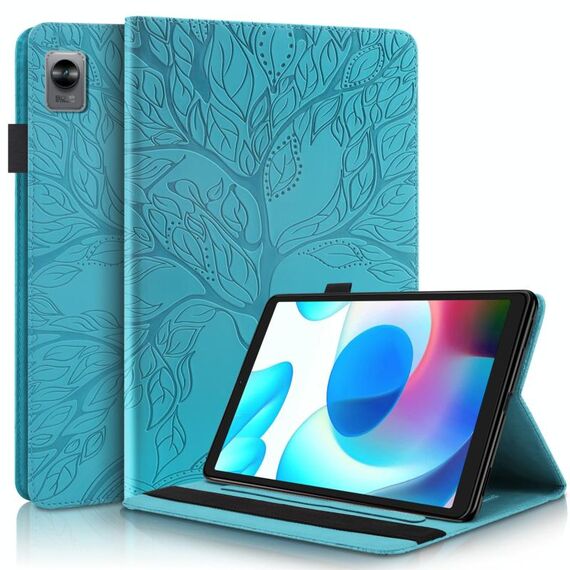 Per Oppo Realme Pad Mini Life Tree Series Orizzontale Flip Leathet Case (Lake Blue)
