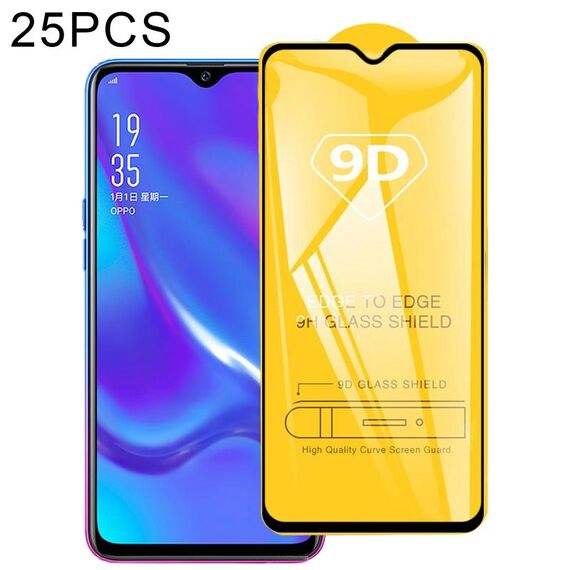 25 pezzi Film in vetro temperato a schermo integrale 9d per oppo rx17 neo