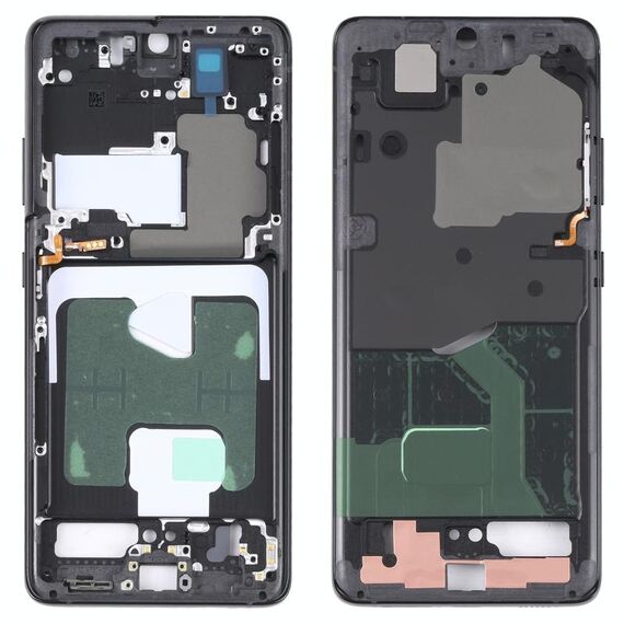 Per Samsung Galaxy S21 Ultra 5G SM-G998B Cornice centrale con cornice (nera)