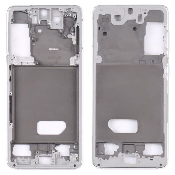 Per Samsung Galaxy S21 5G SM-G991B Cornice centrale con cornice (argento)
