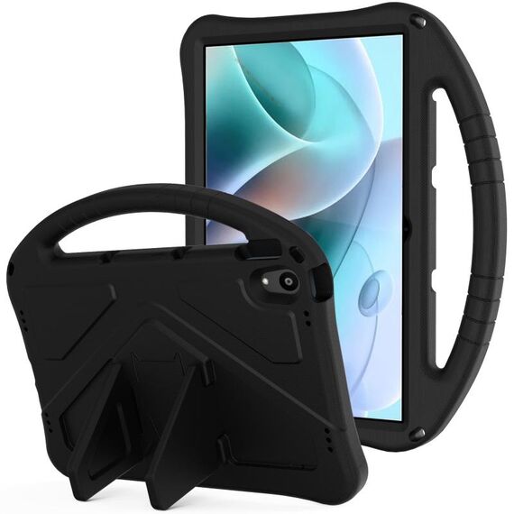 Per Motorola Moto Tab G70 EVA Shockproof Tablet Case con supporto (nero)