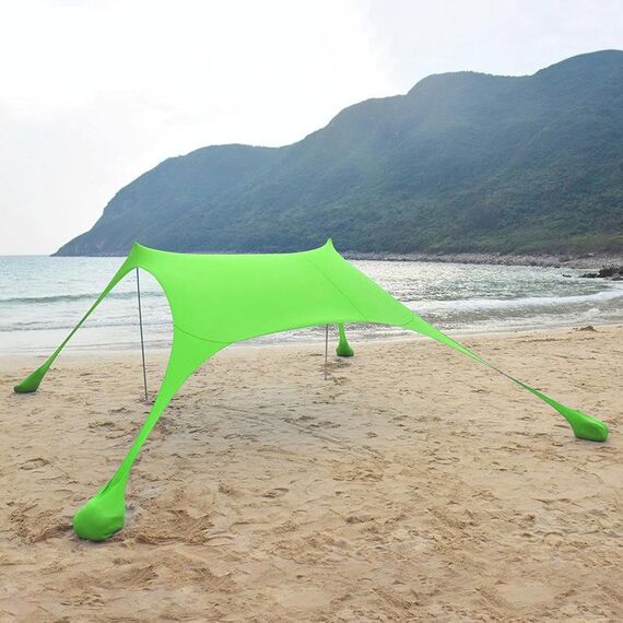 Tenda da campeggio in campeggio da baldacchino di spiaggia per esterni, dimensioni: 210x160x150 cm (verde)