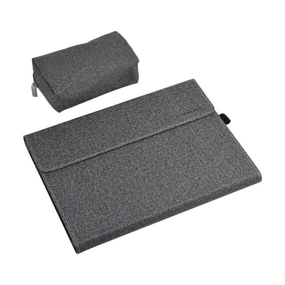 Custodia a goccia all-inclusive per Microsoft Surface Pro 8, Colore: grigio a guscio duro per PC con alimentazione