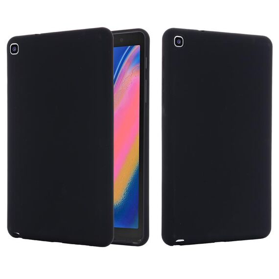 Per Samsung Galaxy Tab una custodia a tavoletta ShockPoof in silicone liquido a colore solido a colore solido (nero)