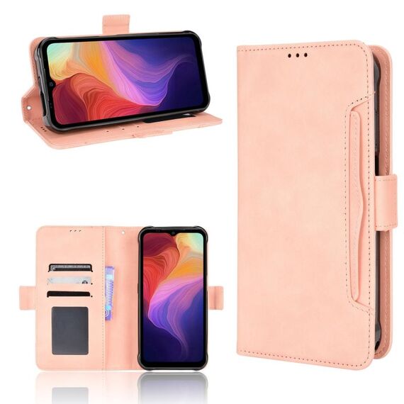 Per Ulefone Power Armatura 14/1 14 Pro Skin Sent Colf Texture Card Case in pelle (rosa)