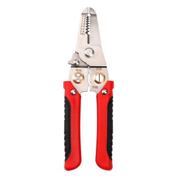 Strumento manuale elettricista di spinte multifunzionale a scissione del filo (rosso)
