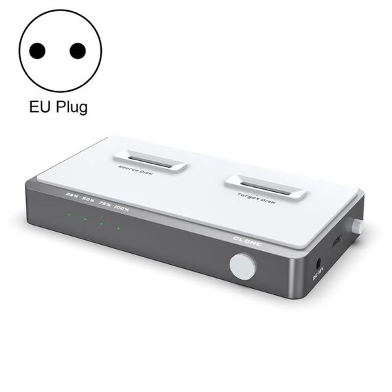 USB 3.2 Gen2 Dual M.2 Solid Drive Box NVME Docking Station, Plug UE