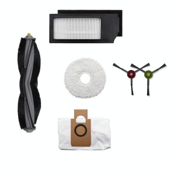 Pennello principale + filtro + MOP + sacchetto di polvere + pennello laterale set per ecovacs x1