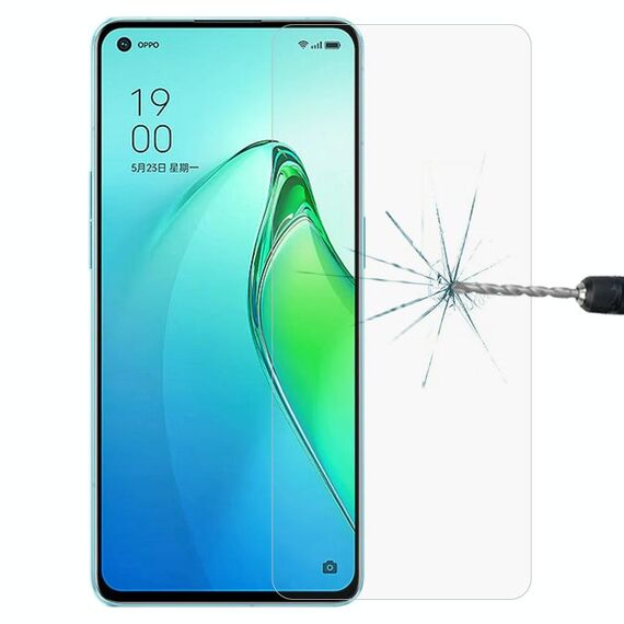 Pellicola in vetro temperato 9H 2.5D da 0,26 mm per OPPO Reno8 Pro